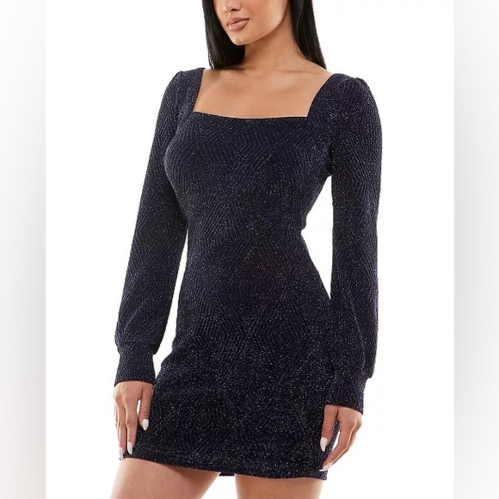NWT Navy Blue glittery dress